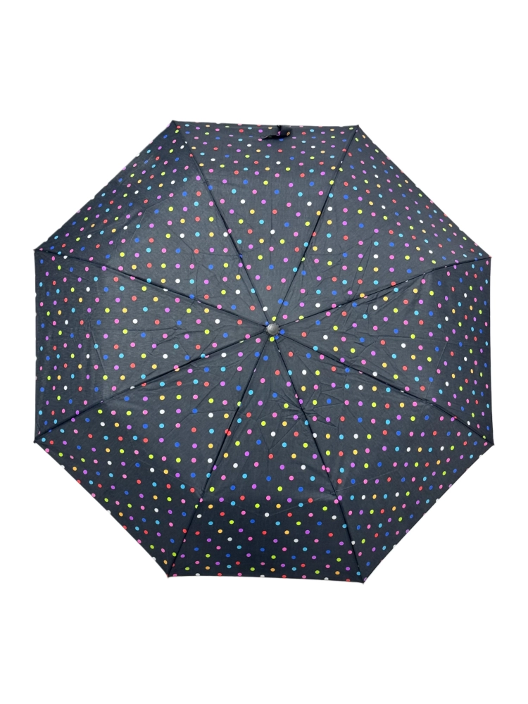 Boncuk Desenli 8 Telli Siyah Tam Otomatik Şemsiye SKY0013