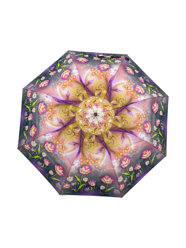 Çiçek Desenli 8 Telli Çok Renkli Manuel Kadın Şemsiye
