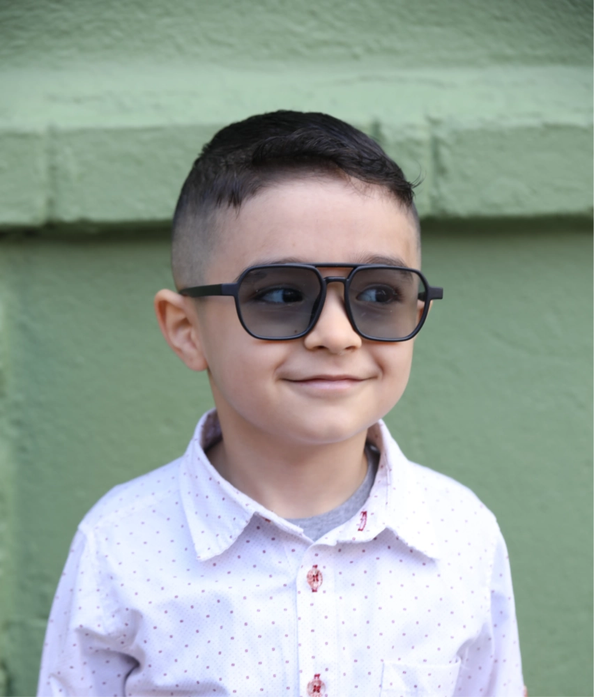 Çocuk Siyah Pilot UV400 Güneş Gözlüğü