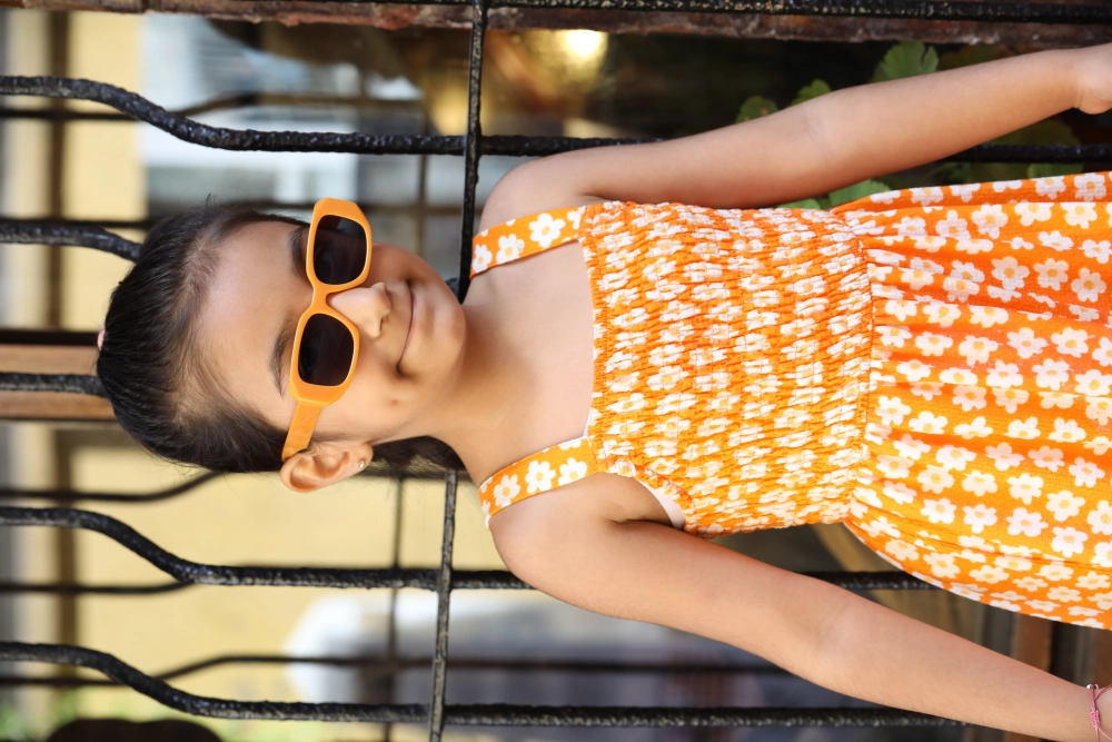 Çocuk Turuncu UV400 Güneş Gözlüğü