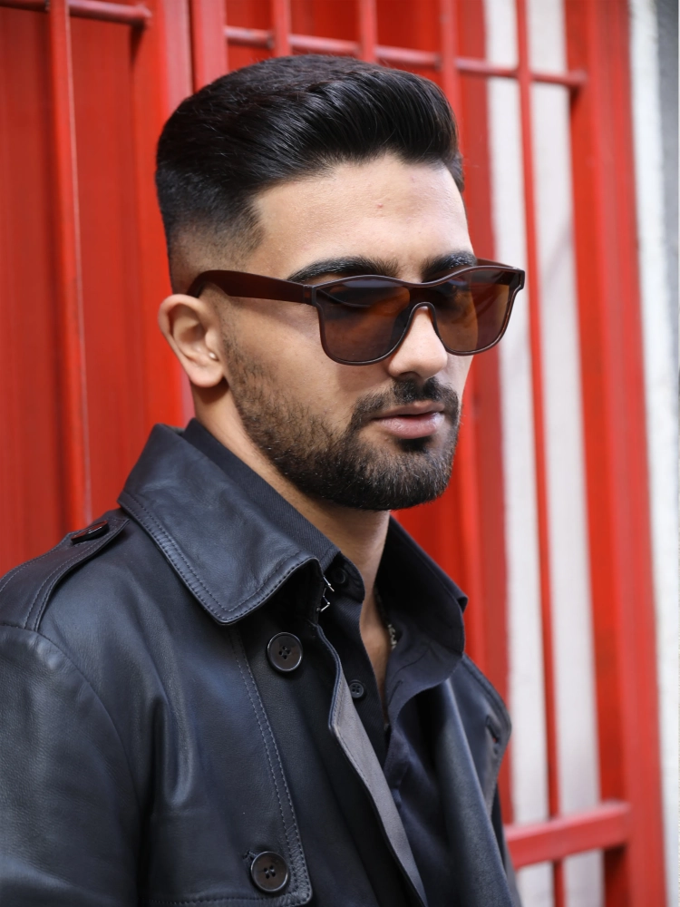 Erkek Kahverengi Yekpare Cam Polarize Güneş Gözlüğü23039-1