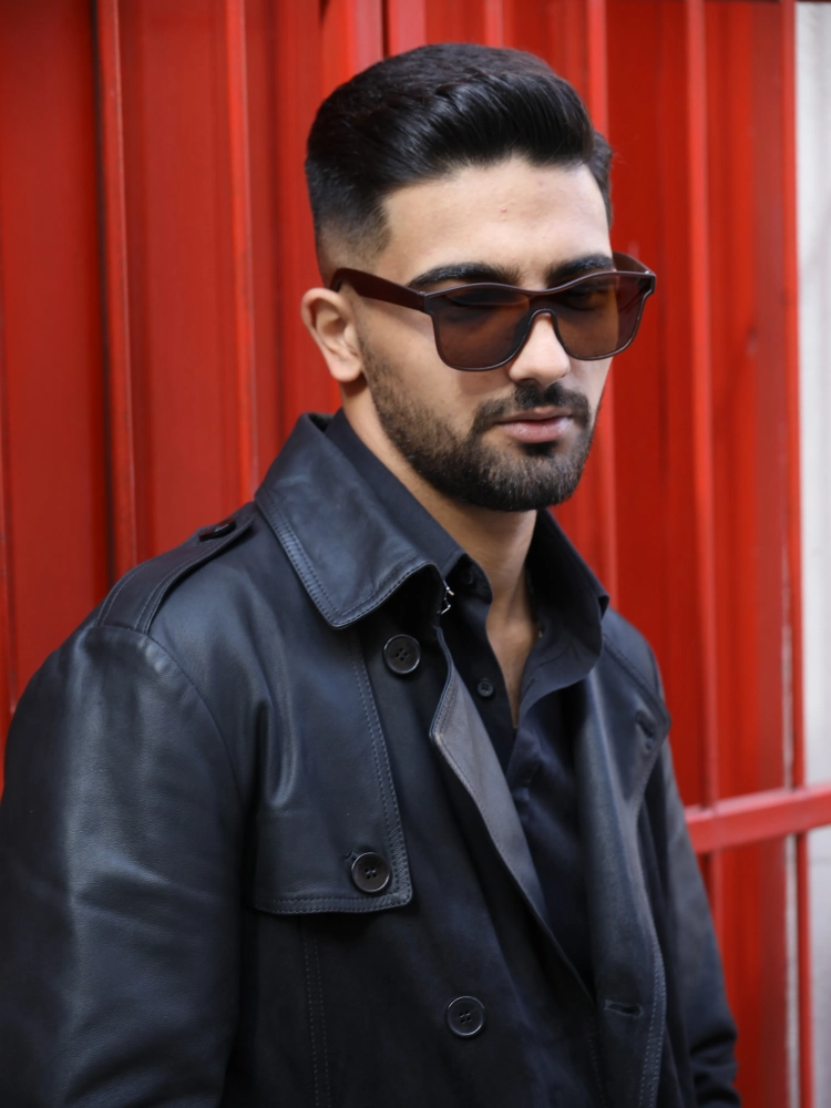 Erkek Kahverengi Yekpare Cam Polarize Güneş Gözlüğü23039-1