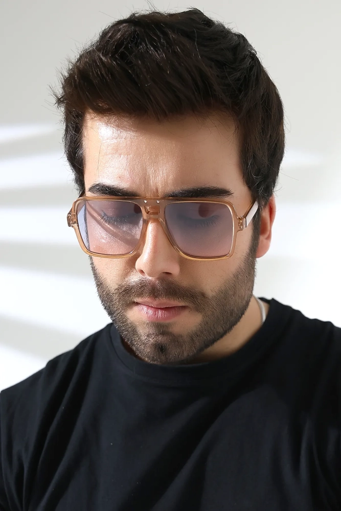 Erkek Retro Aksesuarlı Güneş Gözlüğü 23011 C4