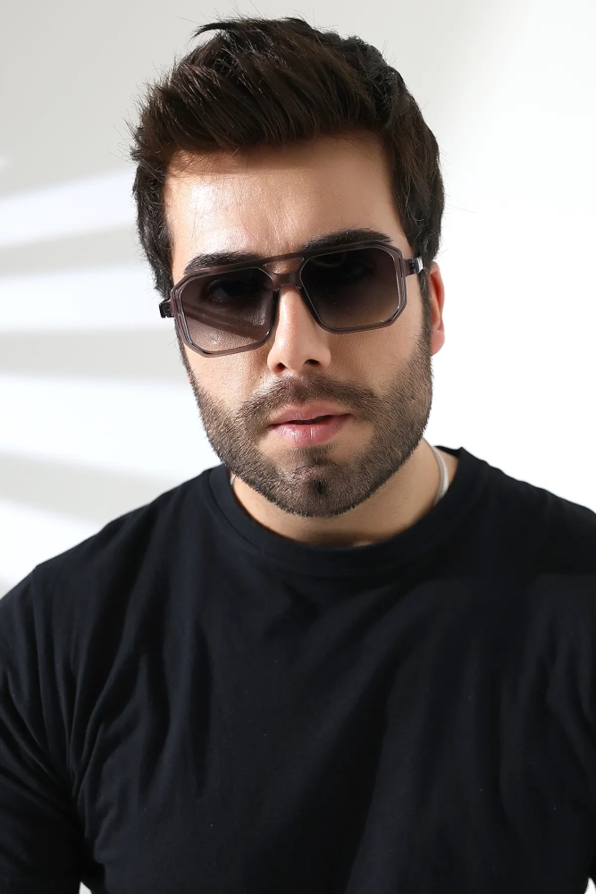 Erkek Retro Kare Güneş Gözlüğü 23001-1 c5