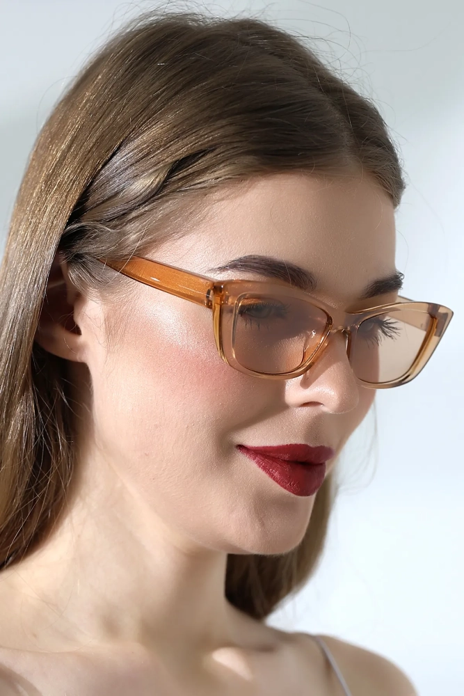 Kadın Bal Rengi Cat Eyes Güneş Gözlüğü 23009 C4