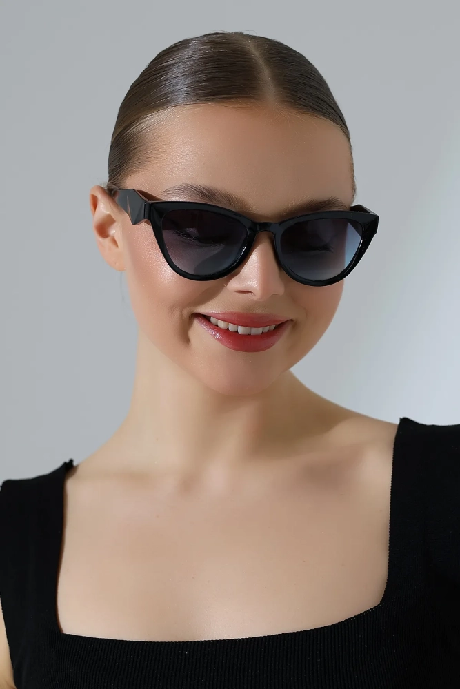 Kadın Cat Eyes Siyah Güneş Gözlüğü 23028 c2