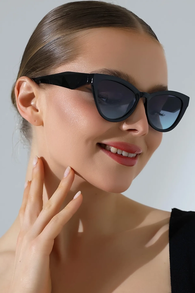 Kadın Cat Eyes Siyah Güneş Gözlüğü 23028 c2