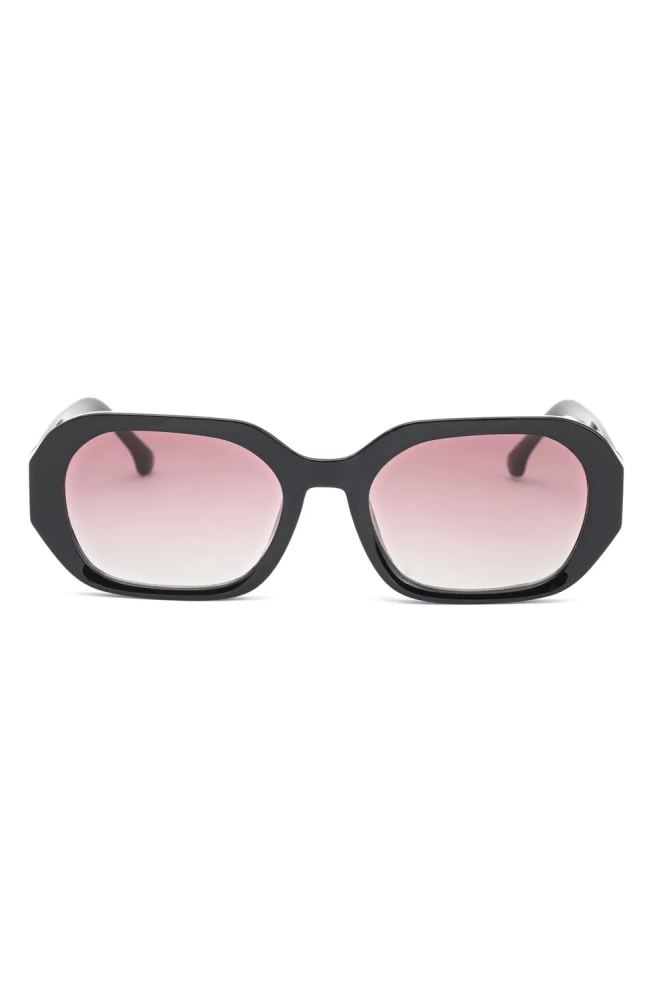 Kadın Dikdörtgen Güneş Gözlüğü Siyah Çerçeve Degrade Cam 23027