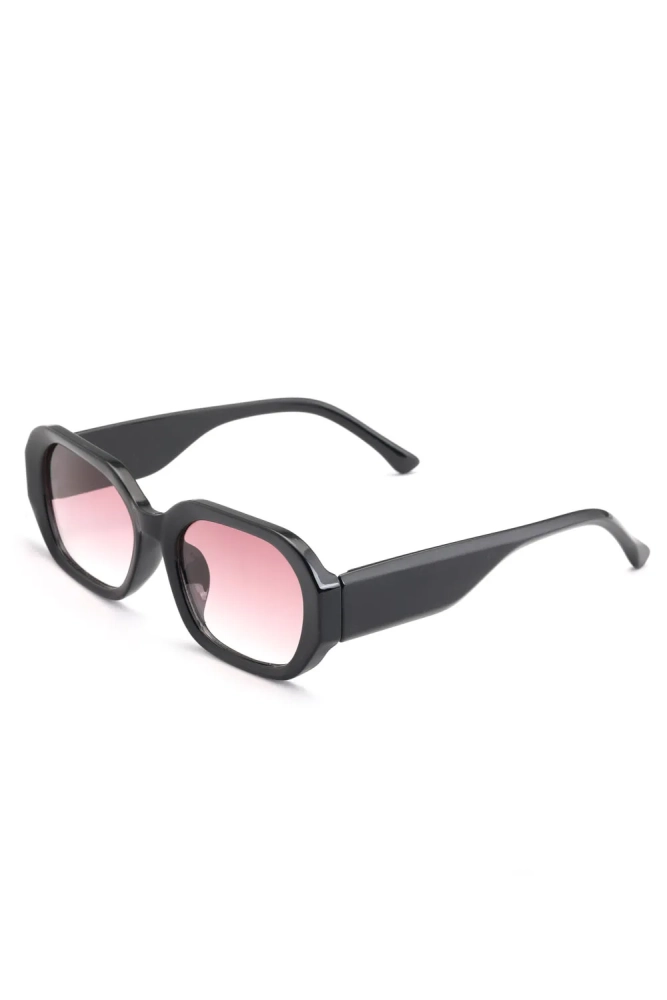 Kadın Dikdörtgen Güneş Gözlüğü Siyah Çerçeve Degrade Cam 23027