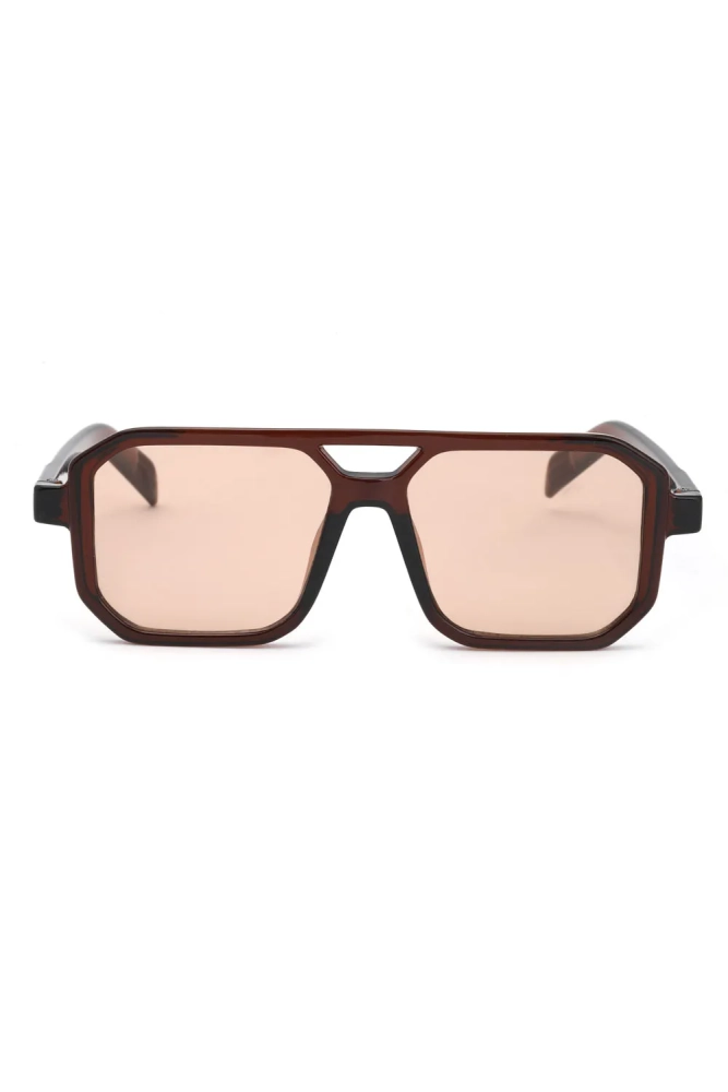 Kadın Kahve Çerçeve Degrade Cam Güneş Gözlüğü 23001-1