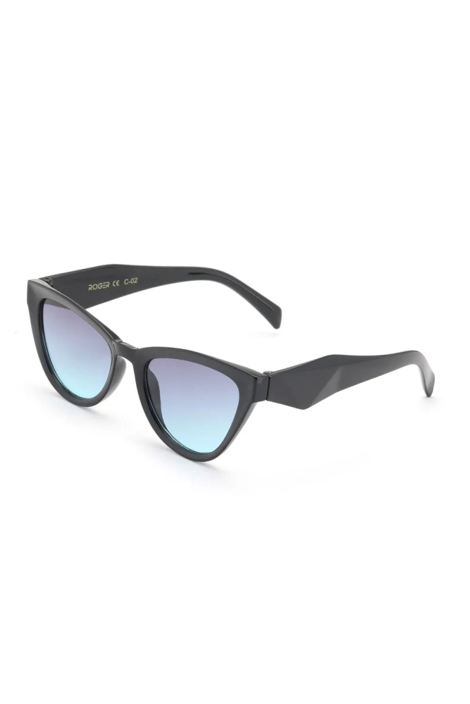Kadın Kedi Gözü Güneş Gözlüğü Siyah Degrade Cam 23028