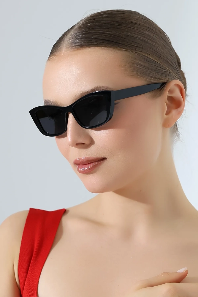 Kadın Siyah Cat Eyes Güneş Gözlüğü 23009 C2