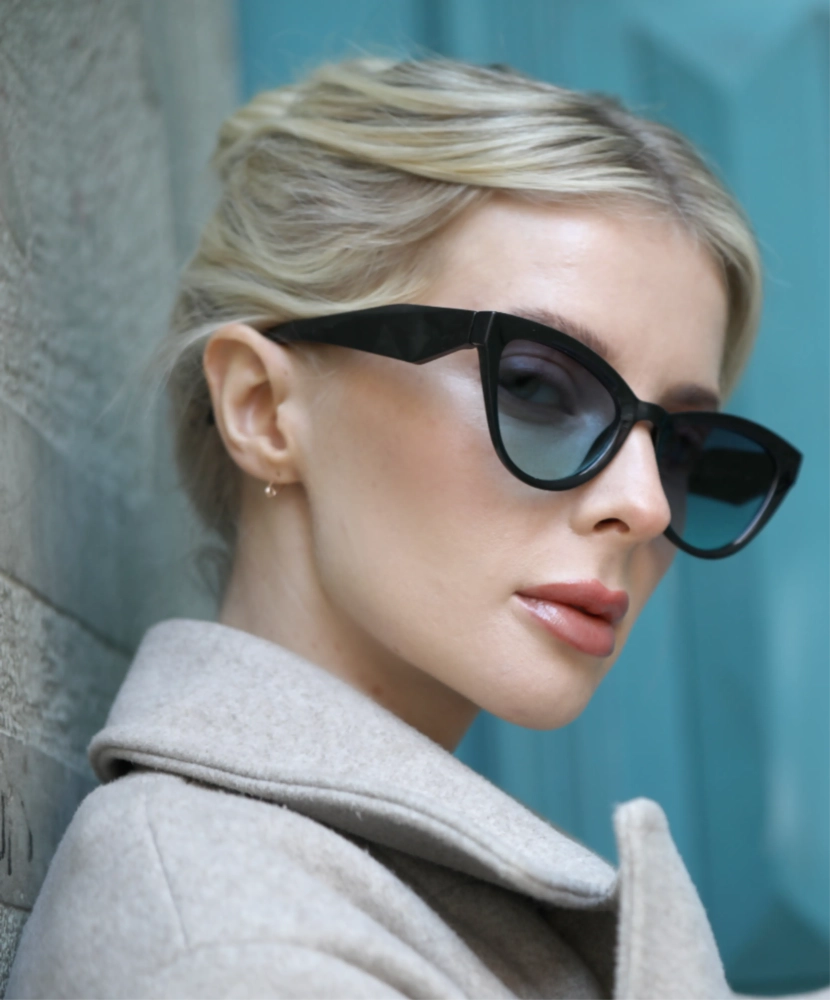 Kadın Siyah Kedi Gözü Güneş Gözlüğü 23028