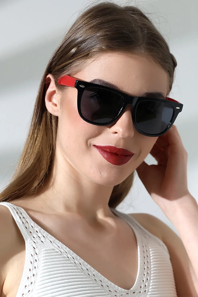 Kadın Wayfare Polarize Siyah Güneş Gözlüğü 23045-2 c0209 p